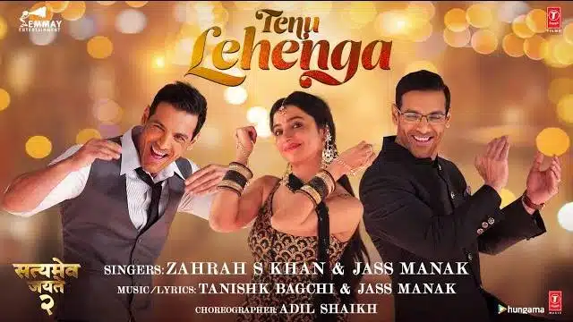 TENU LEHENGA LYRICS - Satyameva Jayate 2