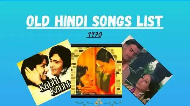 Old Songs List 1970