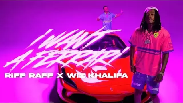 I Want a Ferrari Lyrics - RiFF RAFF & Wiz Khalifa