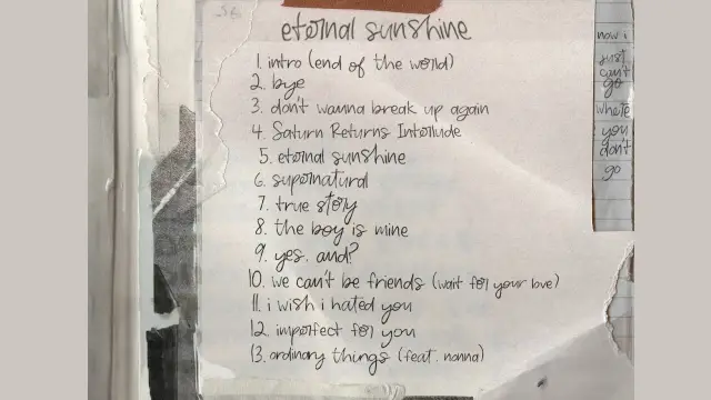 eternal sunshine Album Tracklist With Lyrics - Ariana Grande