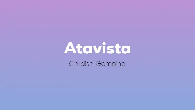 Atavista Album Tracklist Childish Gambino